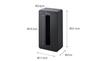 Yamazaki Magnetic Compact Tissue High Black soft pack tissues with inner dimensions of approximately W x 6cm D x Tower Soft Pack Tissue Cover Case,