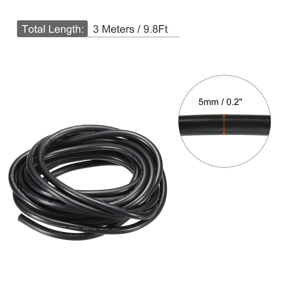uxcell 22 AWG Elektrokabel 4-adrig UL2464 LED Stromkabel Verzinntes Kupfer 3M