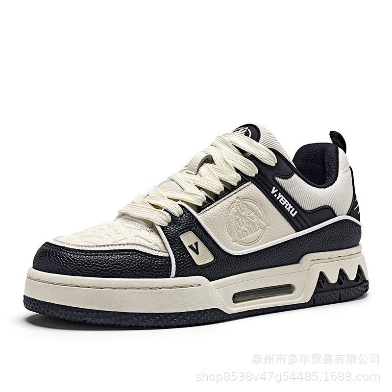 

Couple comfortable breathable flat heel light mouth solid color casual daily lace-up commuting little white board shoes 36