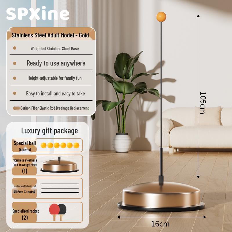 Children's Indoor Table Tennis Rebound Trainer for Solo Practice