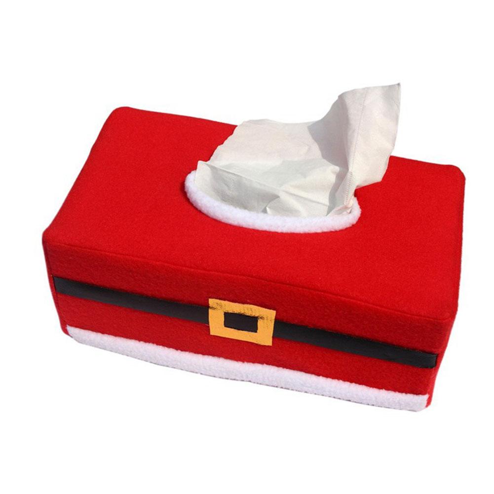 25.5X14X9.5CM Christmas Tissue Box Santa Claus Party Venue Decoration Christmas Supplies Christmas Home Decor