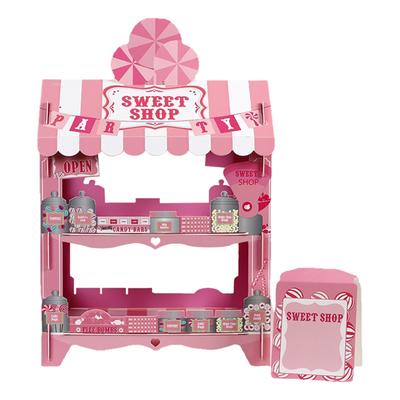 3-stöckiger Papier-Cupcake-Ständer Pappe Cupcake-Turm Dessert-Cupcake-Halter Einweg-Gebäckständer