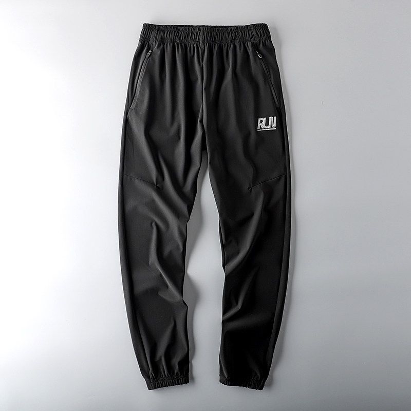 Foreign Trade Tail Order Cut Label Cattle Goods Export Casual Sports Pants Black 4XL