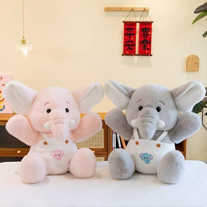 23cm New Style Backpack Elephant Plush Toy Small Decorative Animal Elephant Doll Birthday And Christmas Gift For Children