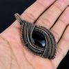 Black Onyx Jewelry, 999 Copper Wire Wrapped Pendant Handmade Gemstone Jewelry, Gifts For Wife Brand New Pendant