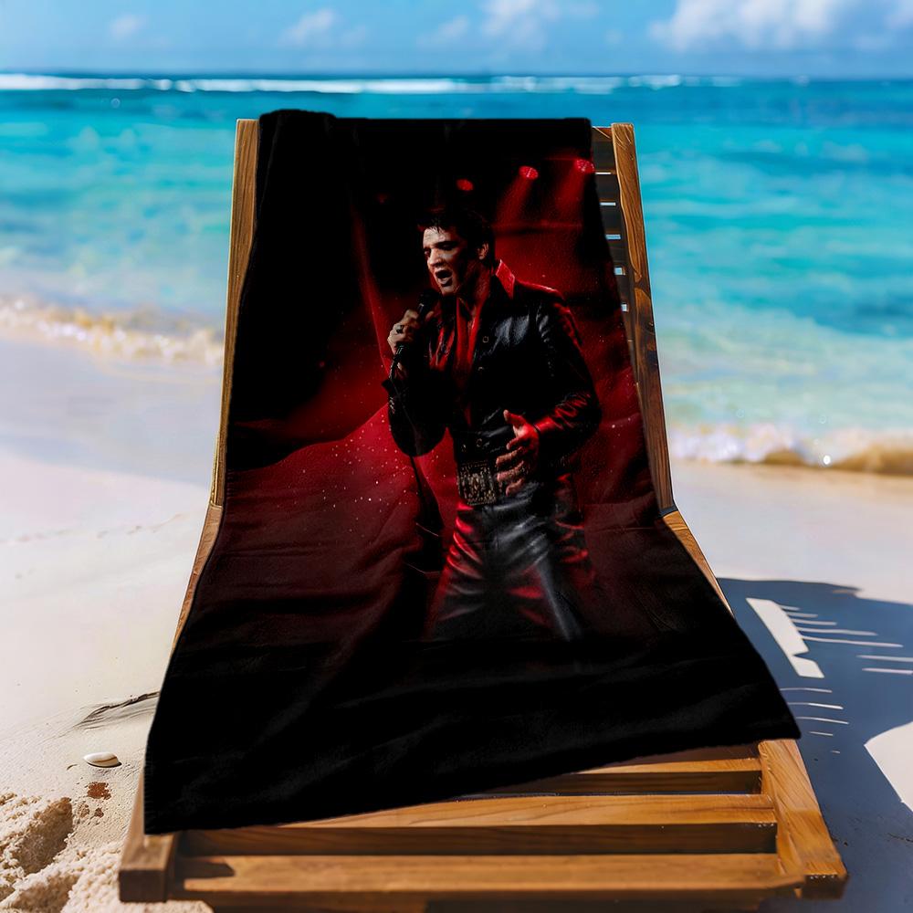 Elvis Beach Towel Quickdry Soft Microfiber Comfortable Lightweight