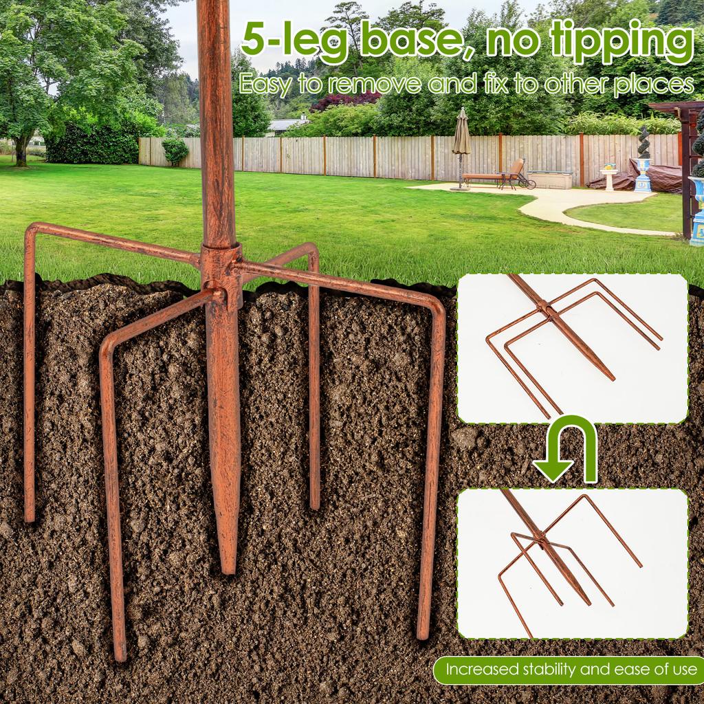 Solar Bird Bath Fountain Pump 81CM Iron Garden Birdbath Set Vintage Standing Birdbath Bowl Water Fountain for Outdoor Decoration