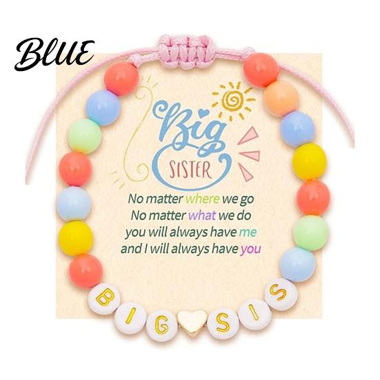 Child-friendly Jewelry Sister Friendship Bracelet Adjustable Beaded Bohemian Colorful Polymer