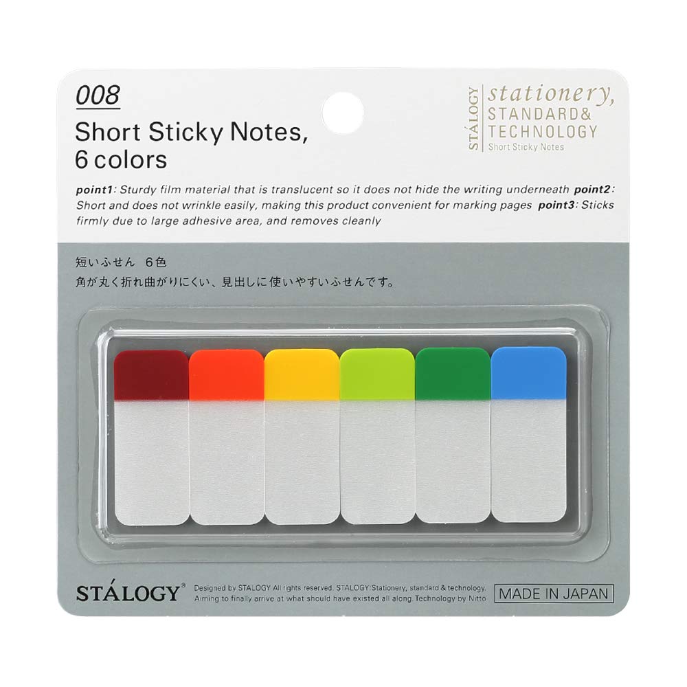 

Nitoms STALOGY Film Sticky 6 S3020 Notes, Short, Colors, A,