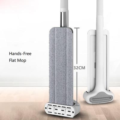 Squeeze Mop Magic Flat Hands Free Washing Lazy Mops for House Floor Cleaning Household Cleaning Tools with Replaced Pads
