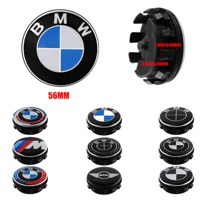 4 Stück 56mm Auto Radnabendeckel Felgendeckel Abdeckungen Nabenkappen Zubehör Für Für X1 X5 E70 X6 E71 Z4 E89 3er E90 E91 E60