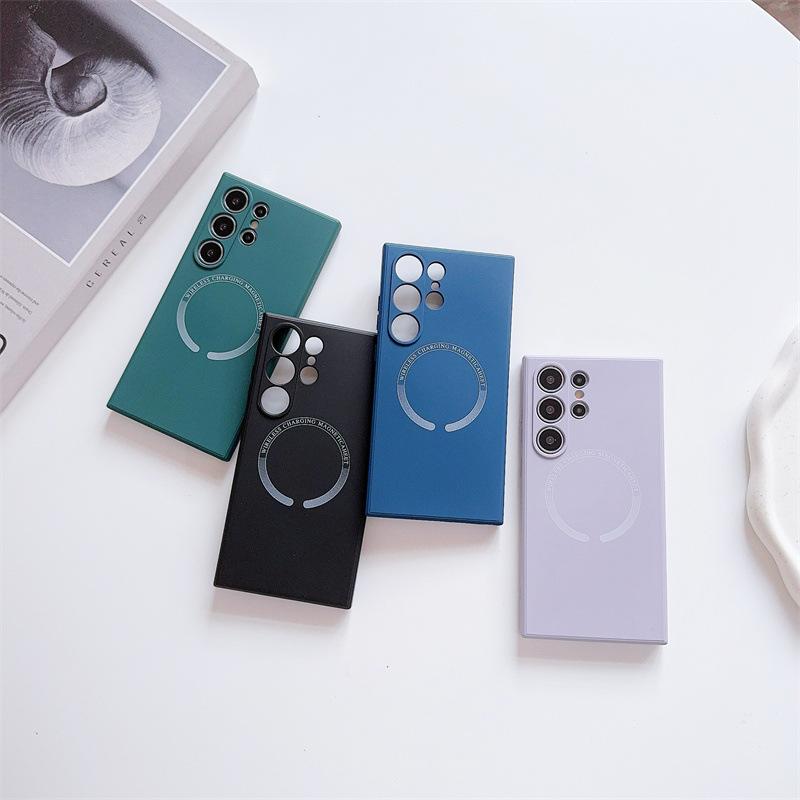 Applicable to Samsung S26Ultra Rubik's Cube liquid mobile phone case Magnetic suction S25Ultra matte A57 anti-drop protective case