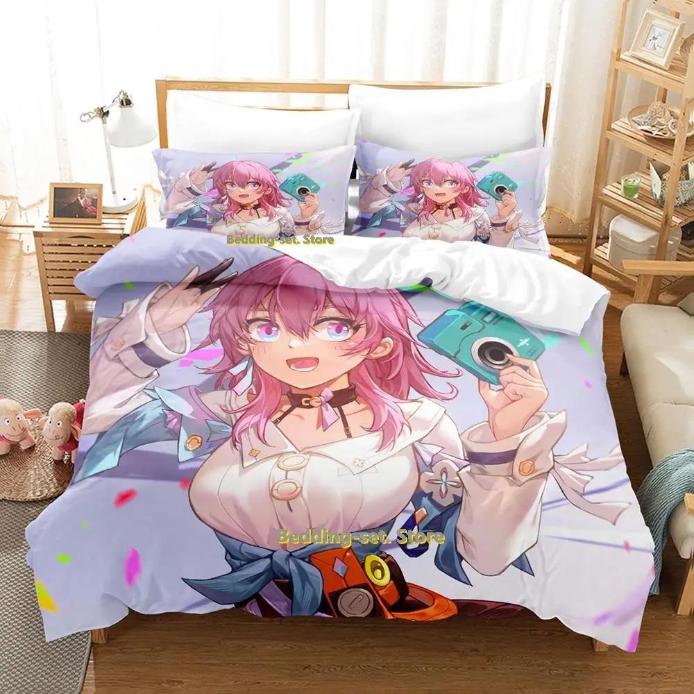 Honkai Star Rail Bedding Set Single Twin Full Queen King Size Bed Set Adult Kid Bedroom Duvetcover Sets Anime Parure De Lit Bed