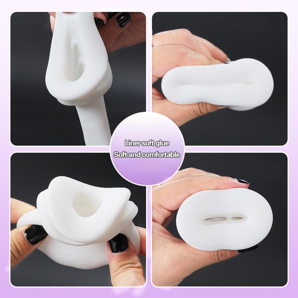 New Sucking Masturbator 10 Vibration Penis Massage Glans Stimulator Vibration Lasting Delay Endurance Training Glans Trainer Male Oral Sex Toy