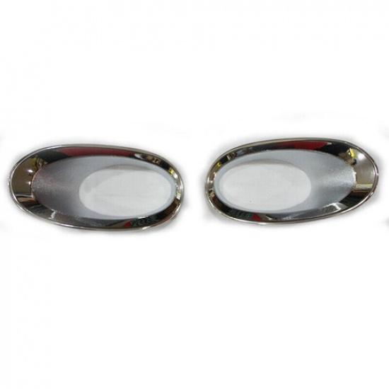 Chrome Fog Light Lamp Cover Fit For HONDA CR-V CRV 2010-2011 Front ABS 2pcs Trim