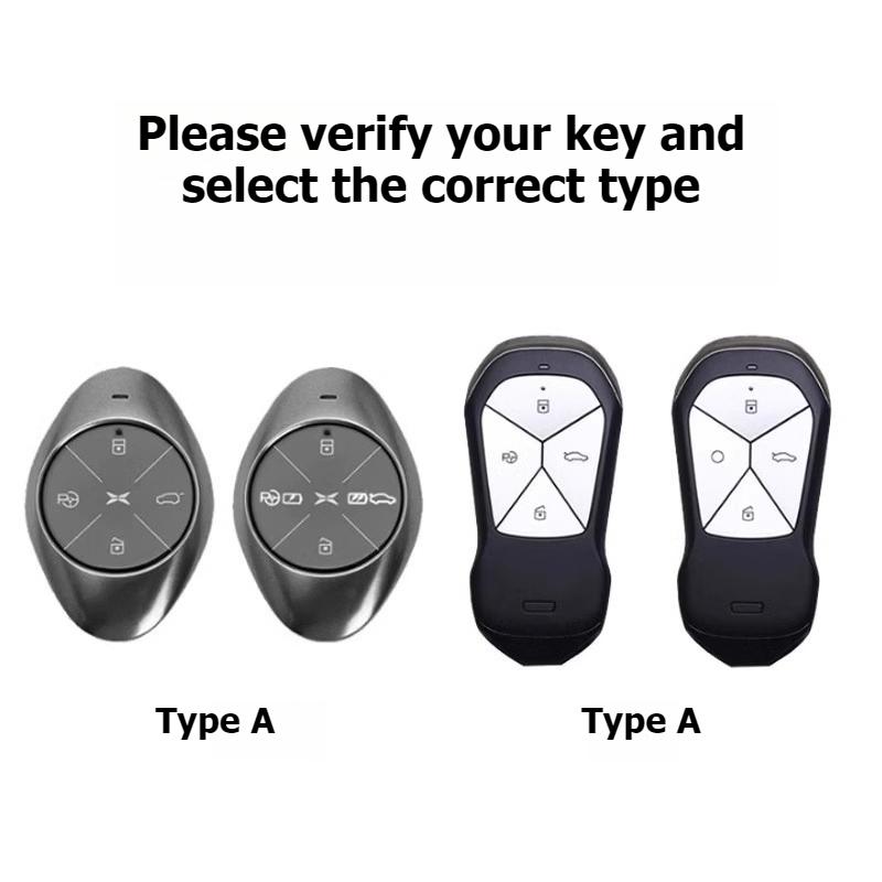 For Xpeng P7 P7i P5 G6 G9 G3 2024 2025 2026 Car Key Case Zinc Alloy Keychain Cover Key Fob Shell Buckle Protector Accessories