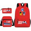 Astro Bot Children's School Bag, Cosmic Robot Elementary School Student Starry Sky Backpack Leisure Bag