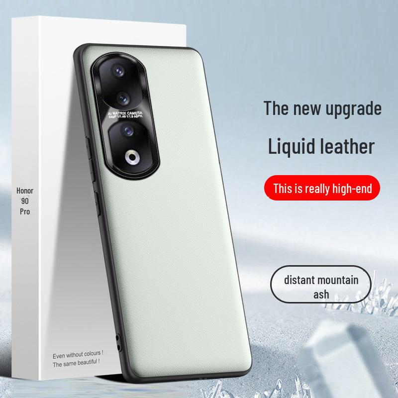 Protective Liquid Leather Case for Honor 90pro - Anti-fall and Anti-fouling, One-piece Design.