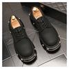 men luxury fashion stage nightclub original leather shoes platform oxfords shoe  designer sneakers young gentleman footwear