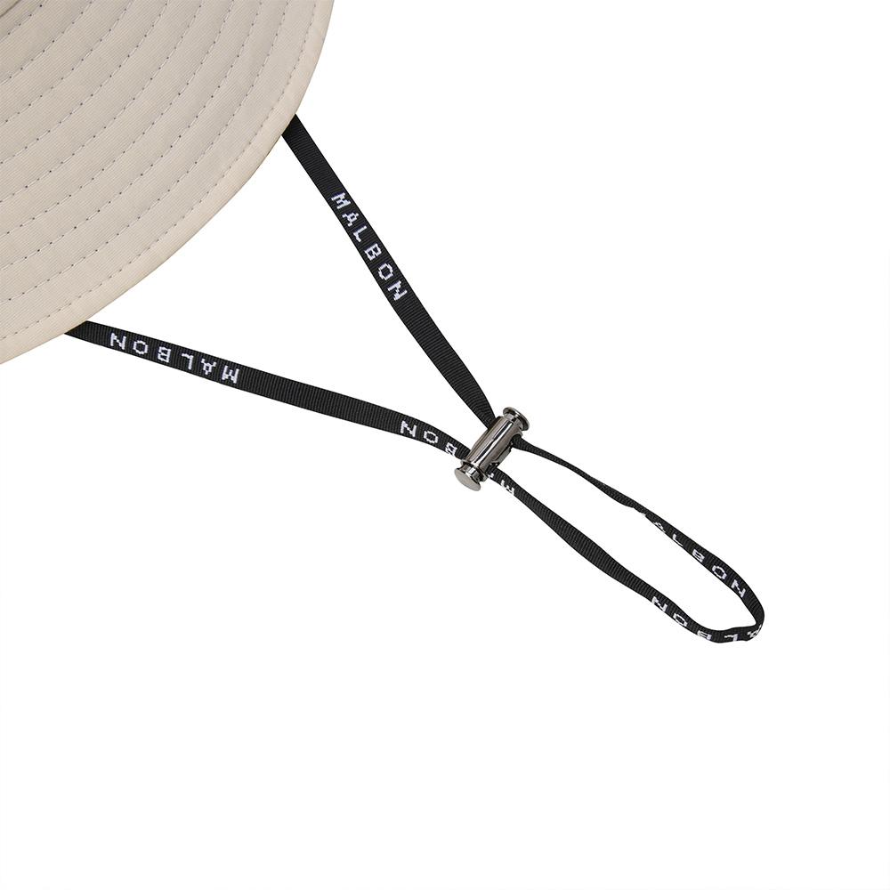 MALBON GOLF Malbon Reversible Bucket Hat Beige