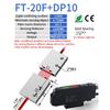 GTRIC Through-Beam Matrix Array Fiber Optic Sensor Set With Digital Display Amplifier 12-24V DC PNP Fast Response Optical Switch