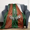 1PC Alanyaspor Custom Name Patterned Flannel Blanket Suitable For All Seasons For Home Decor Warmth And Comfort Gifts Holiday Present