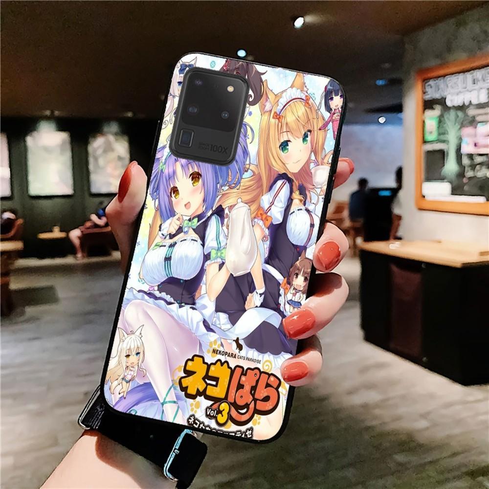 

Nekopara Chocola Vanilla Phone Case For Samsung S 9 10 20 21 22 23 30 23 24 plus lite Ultra FE S10lite Fundas Samsung S10 Plus