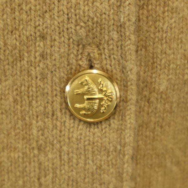 Brooks Brothers Made In England Long Sleeve V Neck Cardigan 36 Yellow Women Used