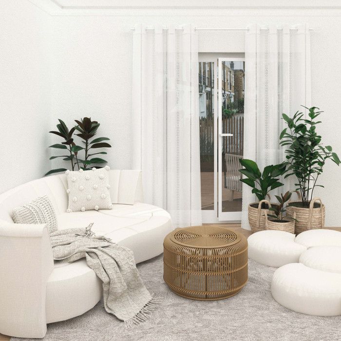 Eyelet Veil 135x250 Cm CHARLOTTE, by Soleil d'Ocre