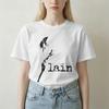 Serial Experiunisexts Lain Fade Line Tshirts Unisex Unisex Lwakura Sci Fi Unisexga Leisure Cotton Tee Shirt T Shirt Plus Size Clothes