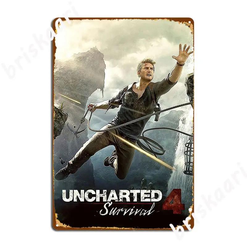 

Uncharted Металлическая табличка Постер Настенный декор Настенный Кинотеатр Гостиная Классический Постер из жести 20x30cm
