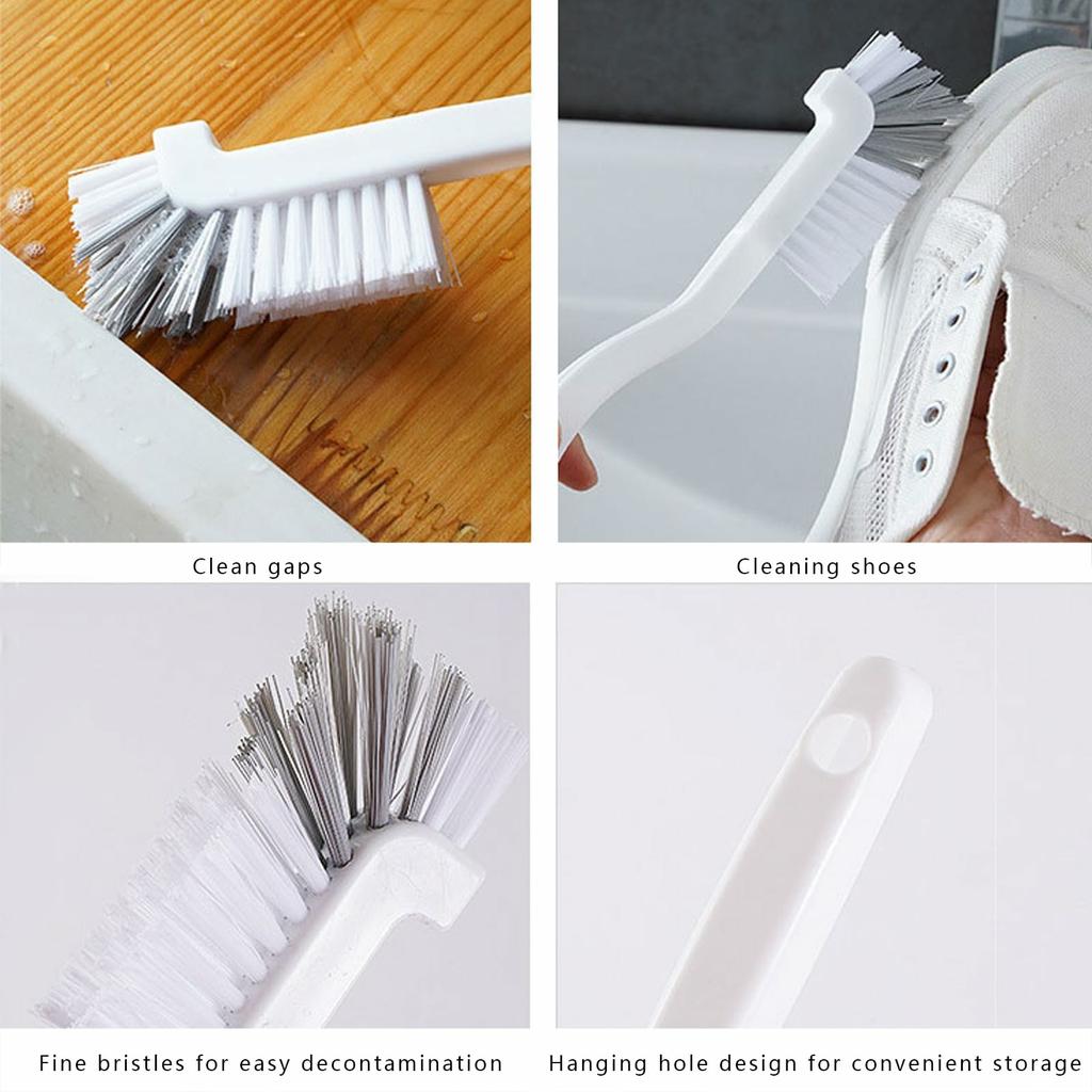 Schräger Fugenbürste Langer Griff Weiche Borsten Küchenspüle Fensterführung Autolüftung Mehrzweck-Reinigungswerkzeug