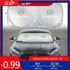 Zsndh4 New 2025 Hot Car Windshield Sun Visor UV Sunshade Protection Shield Accessories For Mercedes Benz AMG W204 W205 W203 W211 W212 W