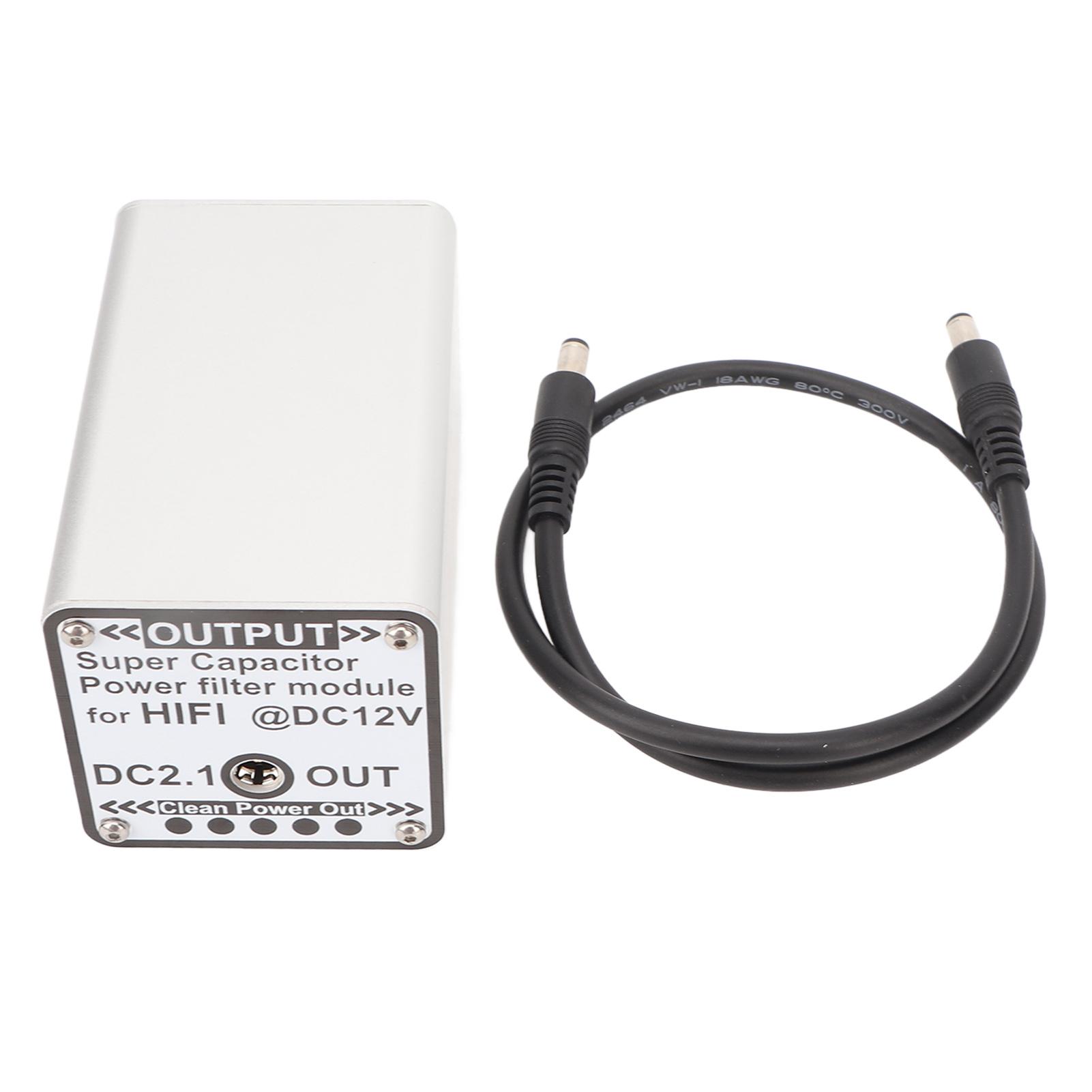 

Filter Module DC12V Common Mode Rejection DC 2.1 Input Output Voltage Indication Filtering Power