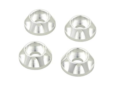 POSH 004086-03 Motorcycle Equipment NASA Type Cap Holder for M6, Silver