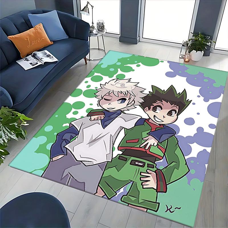 1pc Hunter X Hunter Killua and Gon Chair Mat - Anime Cartoon Design Office Chair Mat, Non-Slip Carpet for Home Decor, Suitable for All Seasons.U030