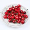 50 Pcs 1 Inch Artificial Red Cherries Foam Simulation Fruit Model Fake Cherry Fruit  Home Decoration