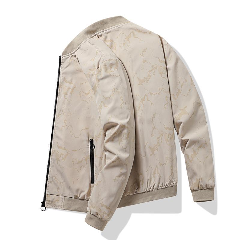 Maskovací baseballová bunda pro jaro a podzim Pánská tenká ležérní bunda Japonské pracovní oblečení Velká velikost Top letové bundy