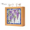 Functional Glowing Home Decor Acrylic Puzzle LED Night Light, 2-In-1 USB Royal Iris Bloom Jigsaw Lamp, DIY Floral Kit Creative Desktop Ambient
