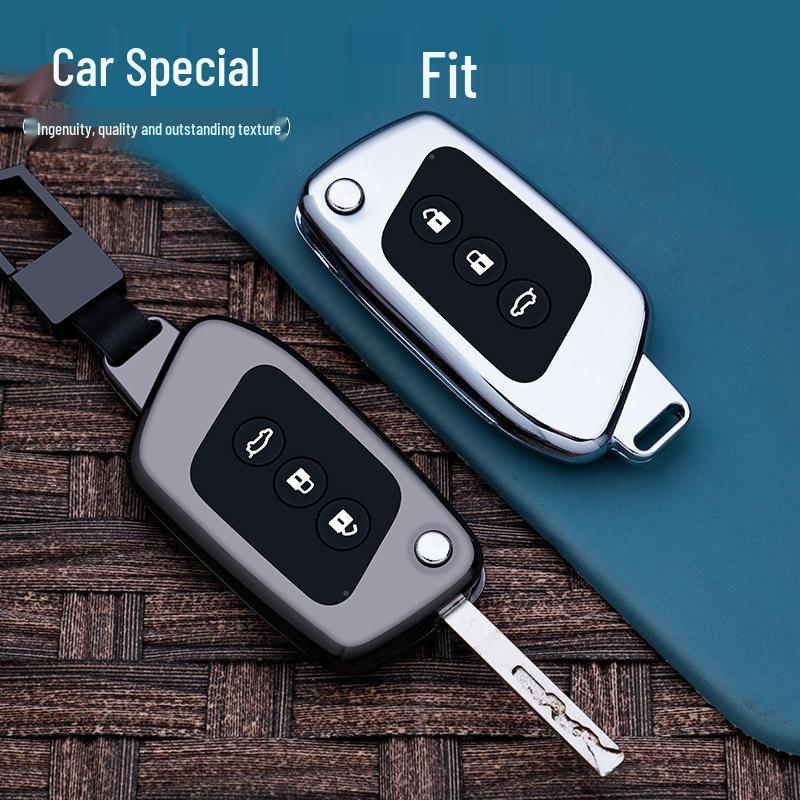 Metallschlüsselhülle für New Baojun RS5, RC6, RM5, RS3 - Schutzhülle mit Schnalle