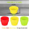 36 Silicone Puto Molder Filipino Medium-Size 2.36" Reusable Silicone Cupcake Liners Red Green Yellow Kutsinta Molder Filipino Fo