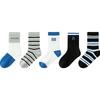 Balabala Boys' Mid-Calf Cotton Socks (5-Pack)