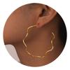 Minimalist Wave C-Shaped Earrings for Women Girls, Stainless Steel Metal Big Earrings,Trendy Charm Jewelry Gift Party Daily