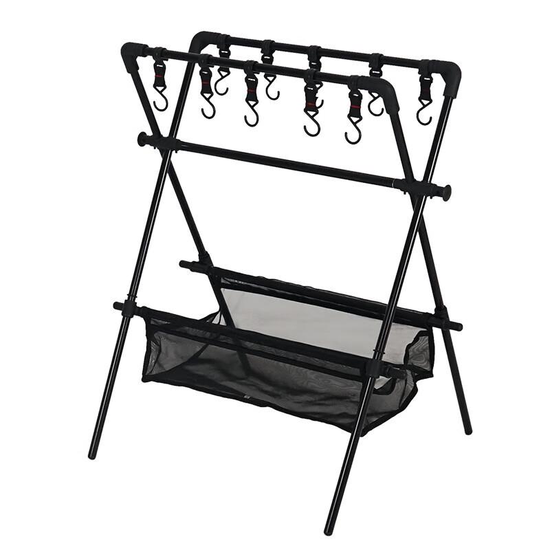 Foldable Outdoor Camping Shelf and Drying Rack
