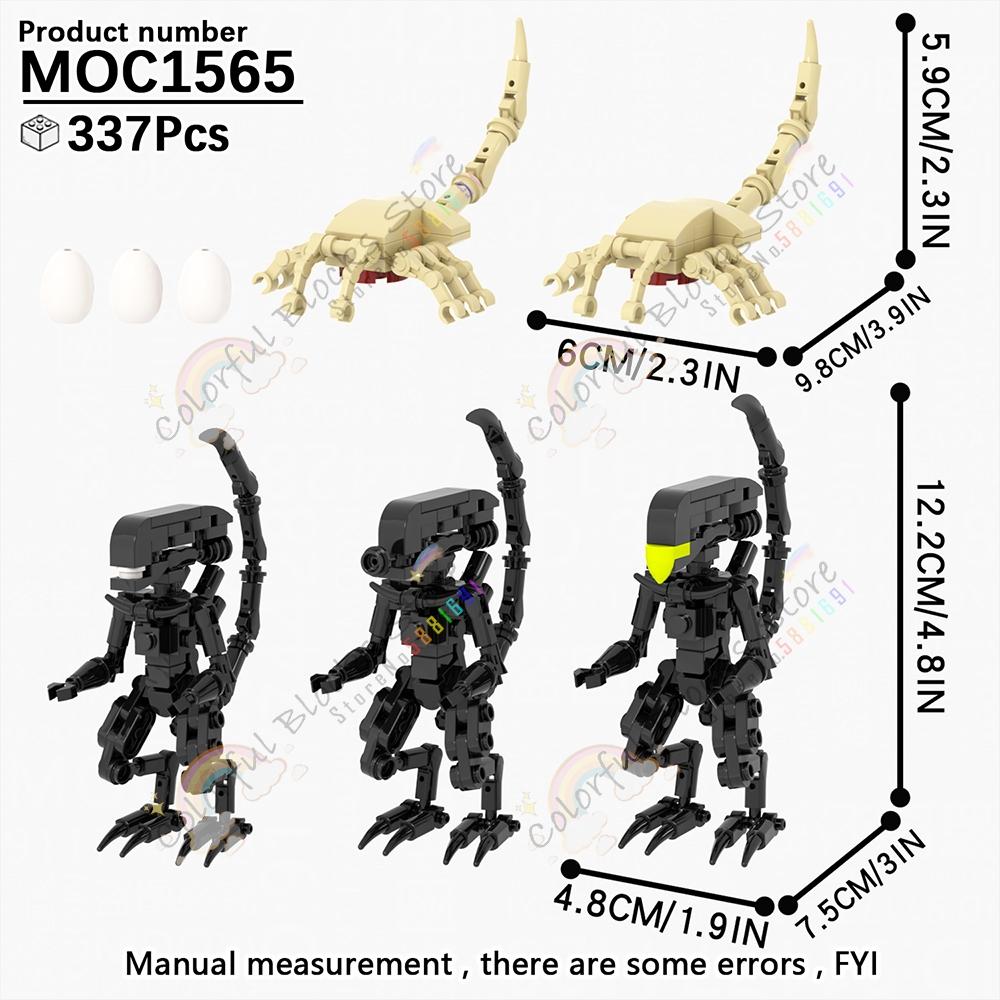 Horrorfilm Thriller Brickheadzed Twisty der Clown Billy Puppe Aliens Figuren Bausteine Modell Montage Ziegel Kinder Spielzeug Geschenk