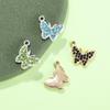  Breloque Pendentif Papillon Strass Coloré pour Bijoux, Charme pour Bracelets, Chevillères et Colliers DIY