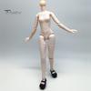 Highly Articulated Doll Body 1/6 Scale with 3 Neck Adapters, 9.8-Inch Blank Action Figure PVC Flexible Joint, Miniature Female for Custom