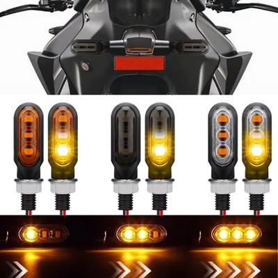 Semnalizatoare LED Mini pentru Motocicletă Culoare Chihlimbar Semnalizator Direcțional Curge Intermitentes Moto Pentru Kawasaki Yamaha Cafe Racer