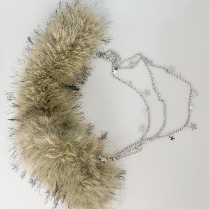 Sexy Leopard Print Plush Waist Chain, Plush Waist Chain, New Style Pants Chain for Millennial Girls
