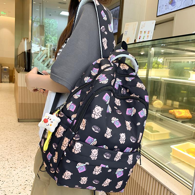 Children Elementary School Girl Junior High School High School College Student Cartoon Printed Backpack